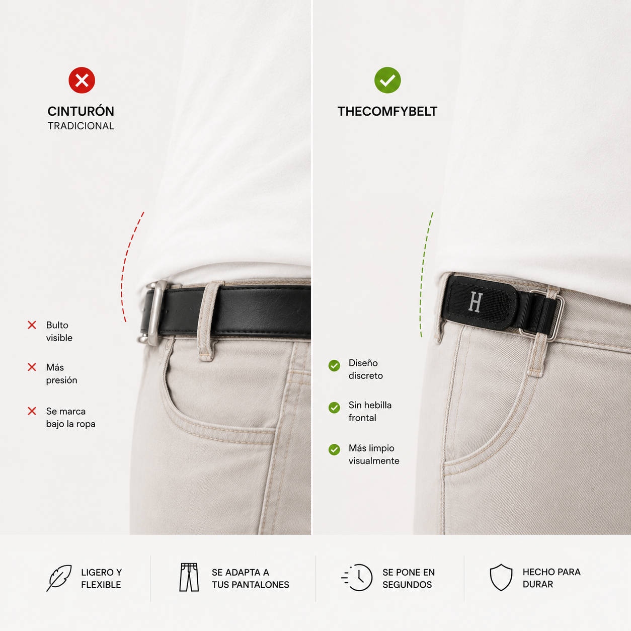 Cinturon Sin Hebilla TheComfyBelt ™